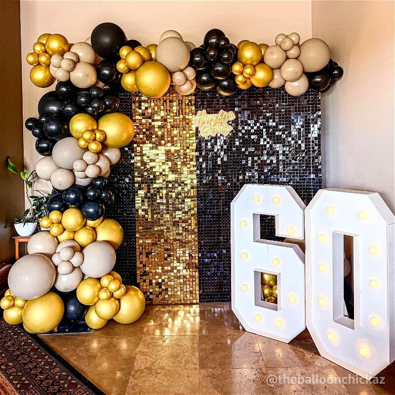 Light Gold Shimmer Wall Panels – Easy Setup Wedding/Event/Theme Party Decorations-ubackdrop