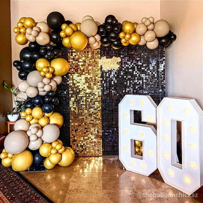 Light Gold Shimmer Wall Panels – Easy Setup Wedding/Event/Theme Party Decorations-ubackdrop