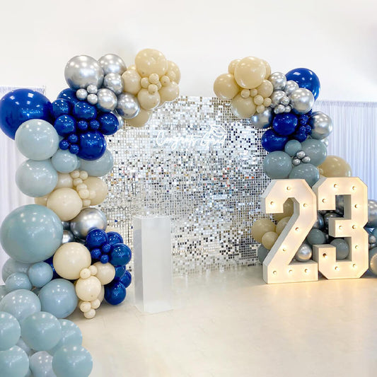 Silver Shimmer Wall Panels – Easy Setup Wedding/Event/Theme Party Decorations-ubackdrop