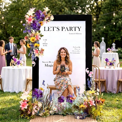 3.9x6.5ft Magazine Photo Booth Party Photo Box-ubackdrop