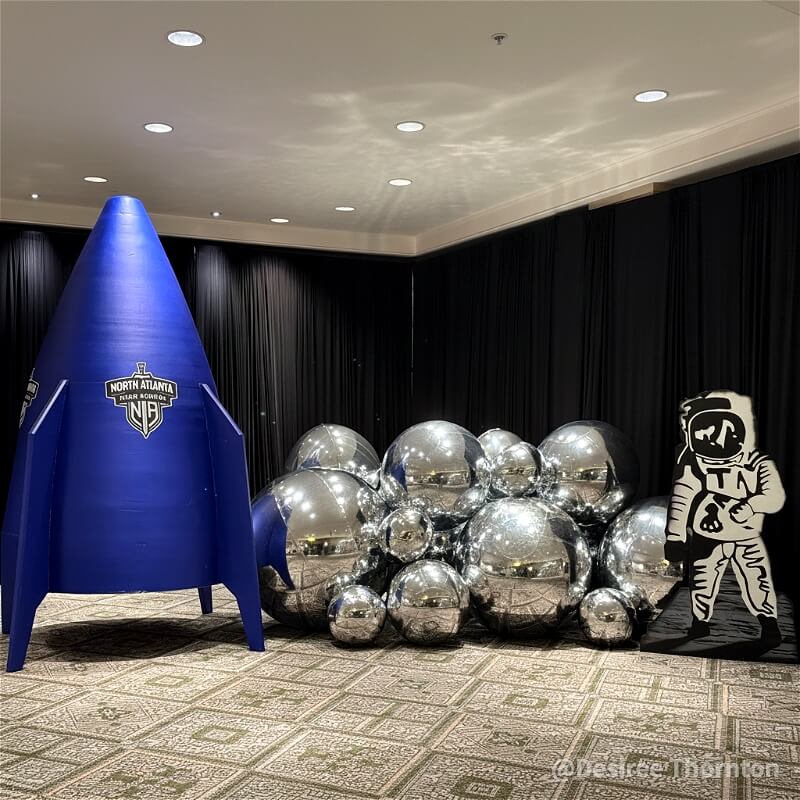 Silver Inflatable Mirror Ball Reusable Big Bubble Balloon-ubackdrop