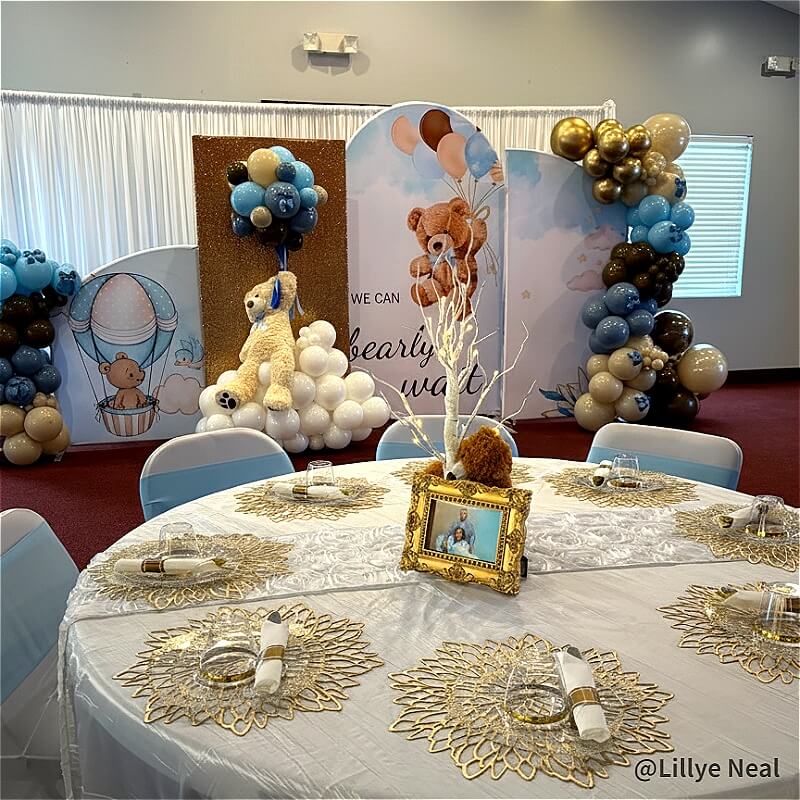 Chiara Arched Backdrop Wall Set, Birthday&Baby Shower&Wedding Party Decoration-ubackdrop