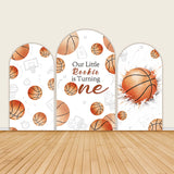 Our Little Rookie Is Turning One Basketball 1st Birthday Arch Backdrop Covers