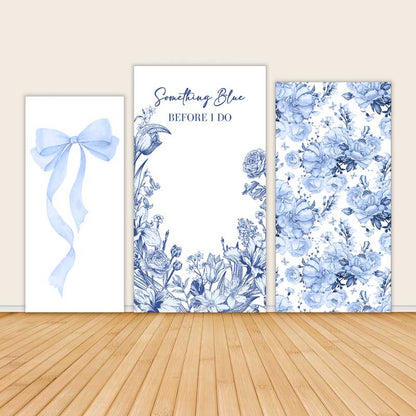 Something Blue Before I Do Wedding Rectangle Backdrop Covers