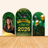 Gold Green Graduation Party Chiara Wall Covers