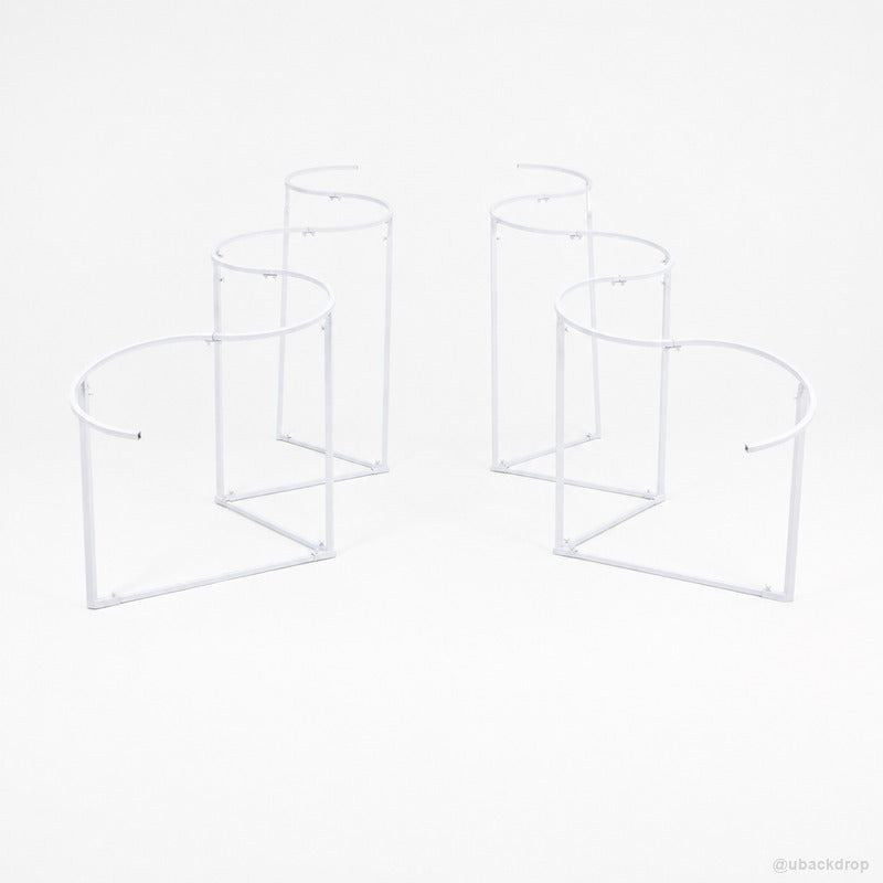 Transparent acrylic curved party panel stand set backdrop frame