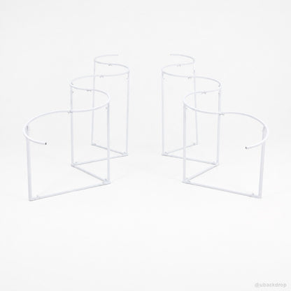 Transparent acrylic curved party panel stand set backdrop frame