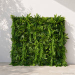 5D Green Jungle Fabric Artificial Flower Wall Party Decor Outdoor