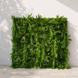 5D Green Jungle Fabric Artificial Flower Wall Party Decor Outdoor