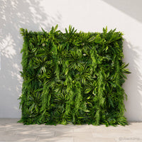 5D Green Jungle Fabric Artificial Flower Wall Party Decor Outdoor
