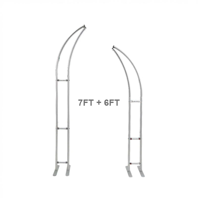 6+7FT Horn-Shape Flower Wall Backdrop Stand for Wedding and Event Decoration-ubackdrop