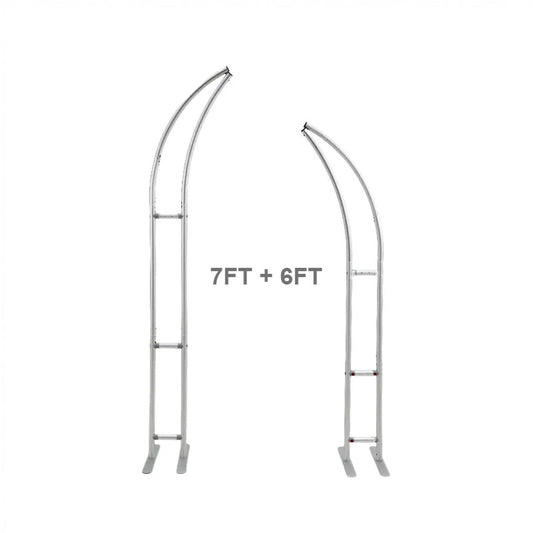 6+7FT Horn-Shape Flower Wall Backdrop Stand for Wedding and Event Decoration-ubackdrop