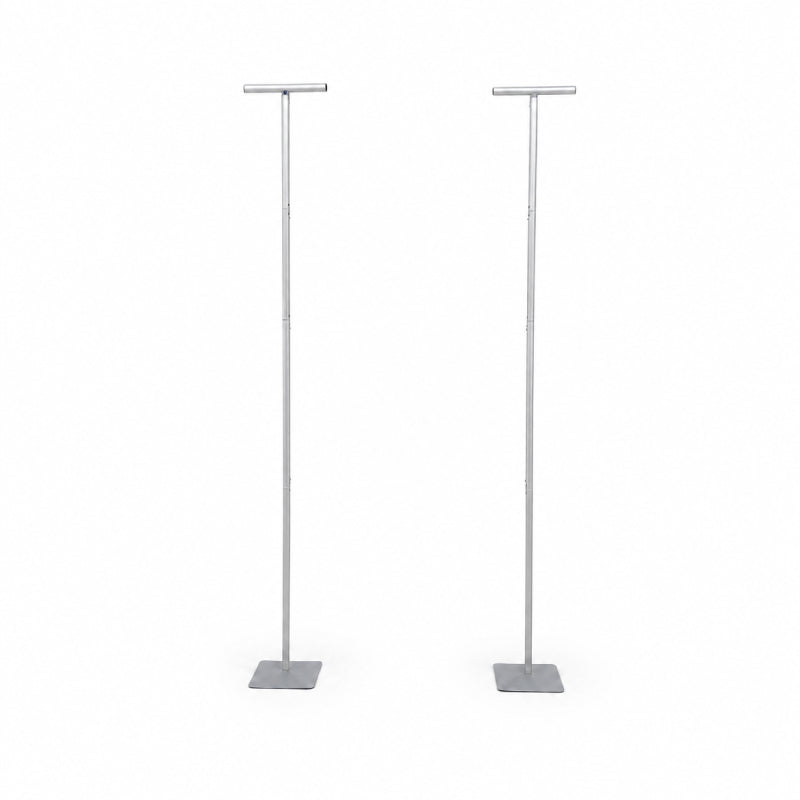 10ft T-Shaped Drapery Backdrop Stands Set of 2 for Wedding & Event Decor