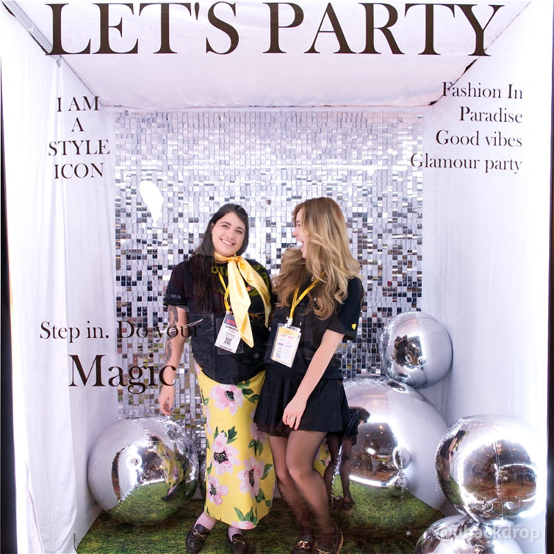 6.5x7.5ft Magazine Photo Booth Party Photo Box-ubackdrop