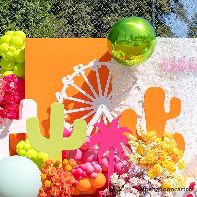 Lime Green Inflatable Mirror Ball Reusable Big Bubble Balloon-ubackdrop