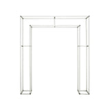 6.5x7.5ft 3D Double-Tube Rectangular Arch Backdrop Stand for Party & Event Decoration