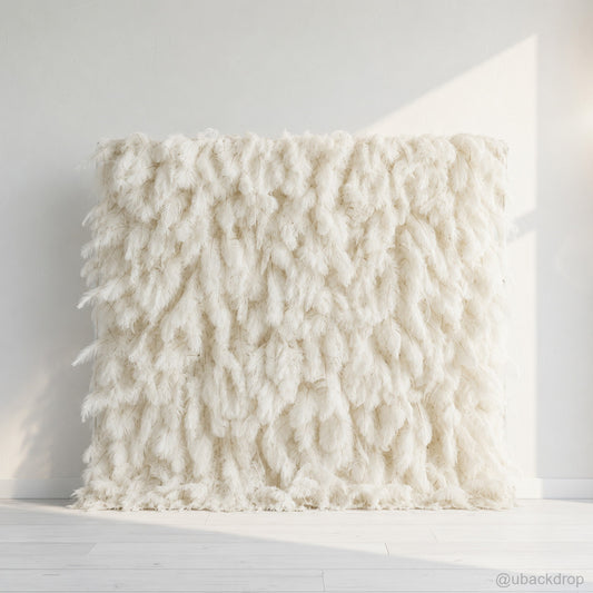 white-feather-flower-wall-backdrop-for-wedding-party-event