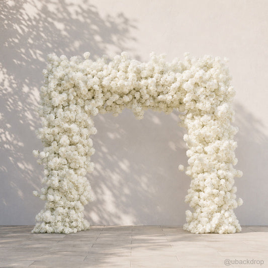 white-floral-arch-stand-backdrop-for-wedding-party-event