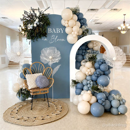 Artificial Standing Flowers Set Elegant White Floor Decor for Weddings & Events