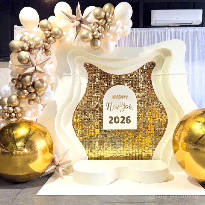 Golden Color Inflatable Mirror Ball Reusable Big Bubble Balloon-ubackdrop