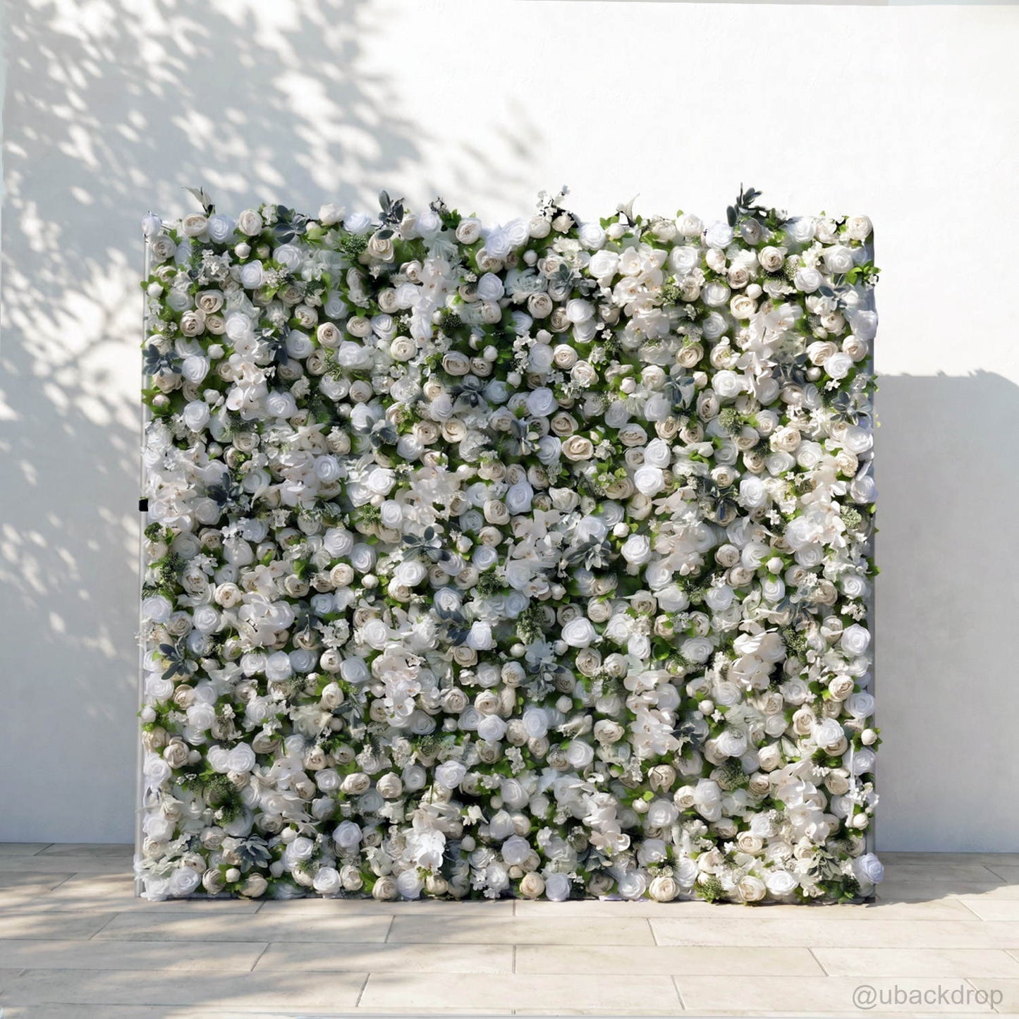 white-green-rose-flower-wall-backdrop-for-wedding-party-event