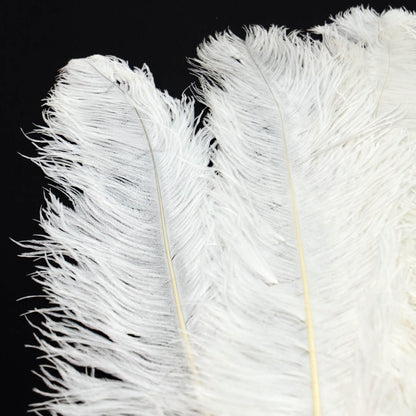 24"-26" Length White Natural Ostrich Feathers Centerpiece Filler-ubackdrop