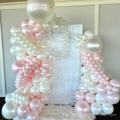 White Shimmer Wall Panels – Easy Setup Wedding/Event/Theme Party Decorations-ubackdrop