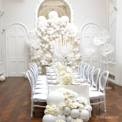 Artificial Standing Flowers Set Elegant White Floor Decor for Weddings & Events