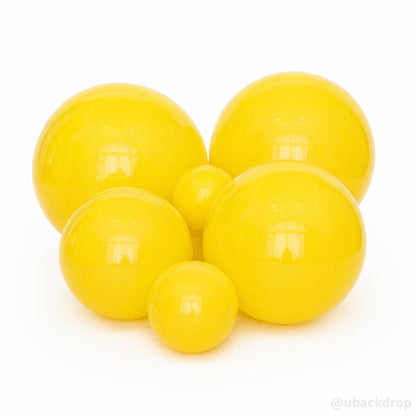 Yellow Big Matte Inflatable Balls ¨C Reusable Party & Event Decor-ubackdrop