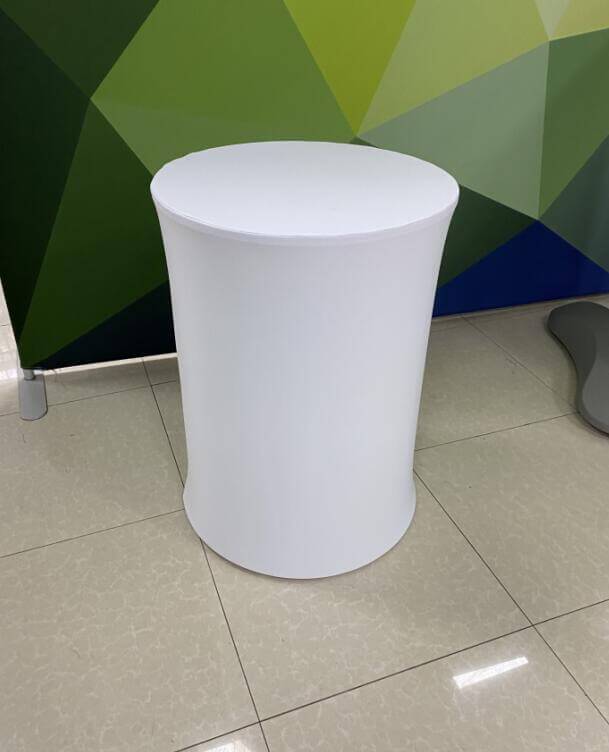 Round White Acrylic Pedestal