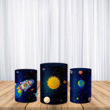 1st Trip Around the Sun Fabric Pedestal Covers