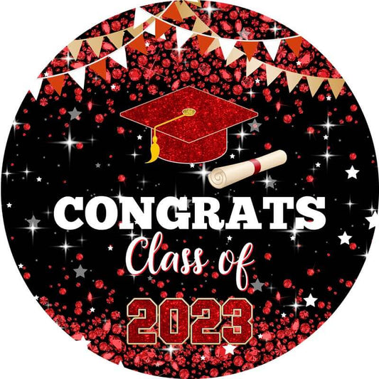 2023 Graduation Circle Backdrop Cover-ubackdrop