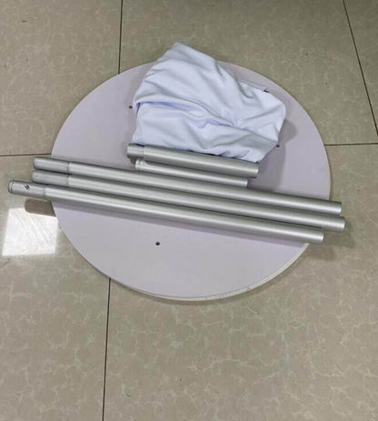 Round Display Cylinder Pedestals with Covers-ubackdrop