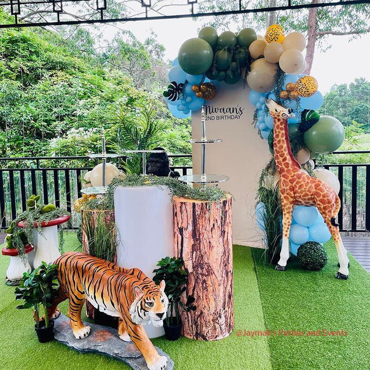 Tree Stump Utility Pedestal Covers Plinth Cover Printed Fabric Pedesta