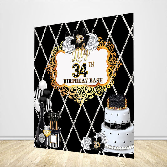 30th Birthday Backdrop for Her-ubackdrop