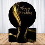 30th Birthday Party Round Backdrop