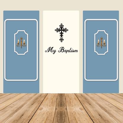3x7ft Party Backdrop Stand Party Decor Baby Shower Birthday Rectangular Wall Stand-ubackdrop