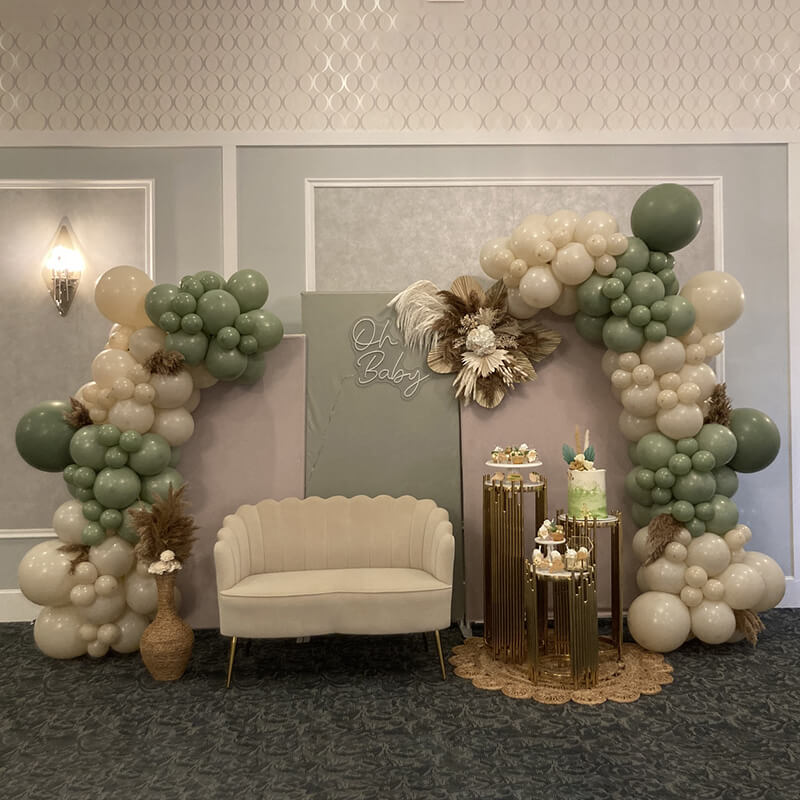 3x7ft Party Backdrop Stand Party Decor Baby Shower Birthday Rectangular Wall Stand-ubackdrop