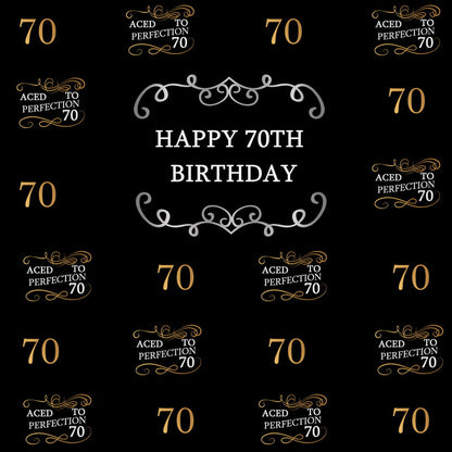 40-70th Birthday Theme Party Backdrop-ubackdrop