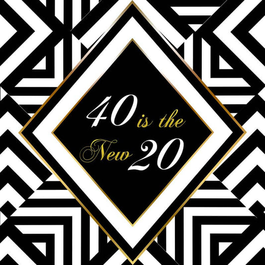 40 Is the New 20 Birthday Floor Decal-ubackdrop