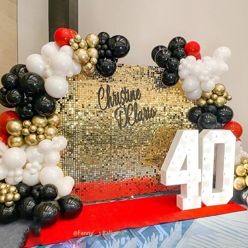 Light Gold Shimmer Wall Panels – Easy Setup Wedding/Event/Theme Party Decorations-ubackdrop