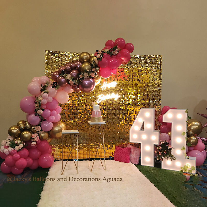 Light Gold Shimmer Wall Panels – Easy Setup Wedding/Event/Theme Party Decorations-ubackdrop