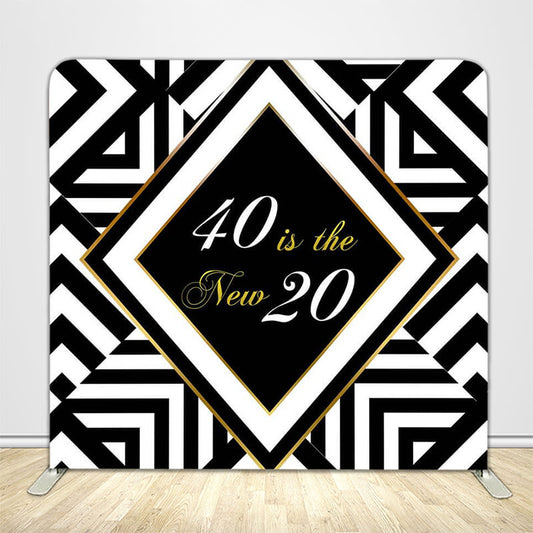 40 Is the New 20 Tension Fabric Backdrop Frame with Cover-ubackdrop