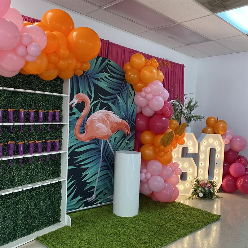 4x7ft Chiara Arched Backdrop Frame Custom Arched Wall Backdrop Cover for Party Decoration-ubackdrop