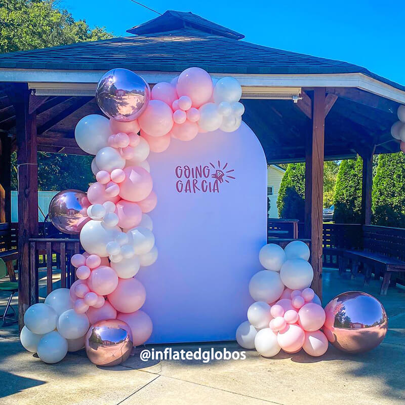 4x7ft Chiara Arched Backdrop Frame Custom Arched Wall Backdrop Cover for Party Decoration-ubackdrop