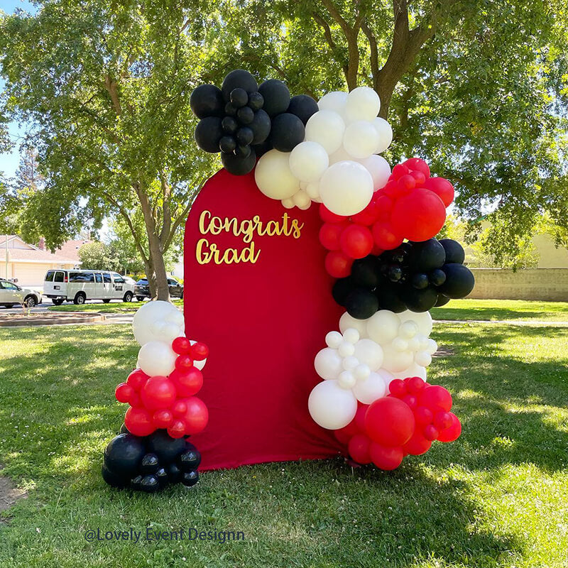 4x7ft Chiara Arched Backdrop Frame Custom Arched Wall Backdrop Cover for Party Decoration-ubackdrop