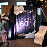50th Birthday Printable Party Backdrop Aged to Perfection - Designed, Printed and Shipped