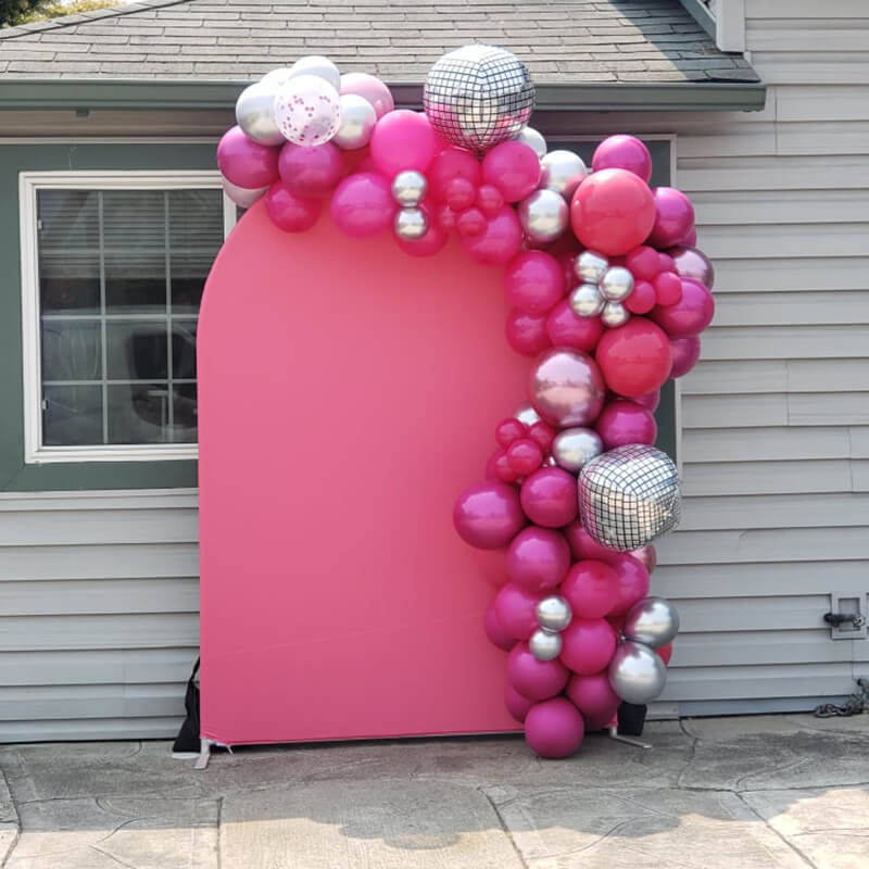 5X7ft Chiara Arched Backdrop Custom Arched Wall Backdrop Cover for Party Decoration-ubackdrop