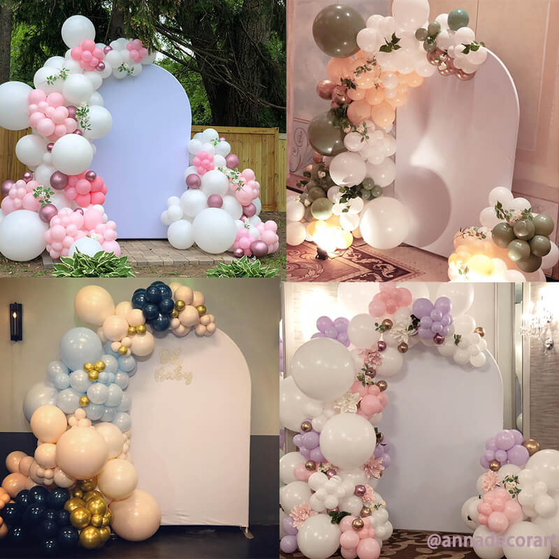 5X7ft Chiara Arched Backdrop Custom Arched Wall Backdrop Cover for Party Decoration-ubackdrop