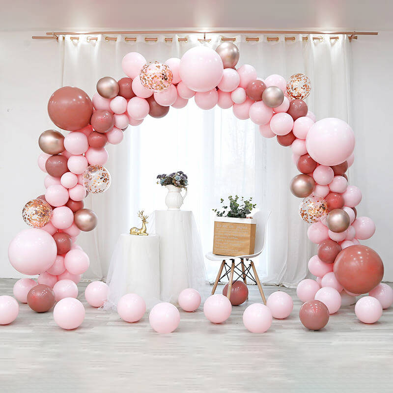 10x8 Ft Aluminum Balloon Arch Frame Wedding Arch Stand-ubackdrop